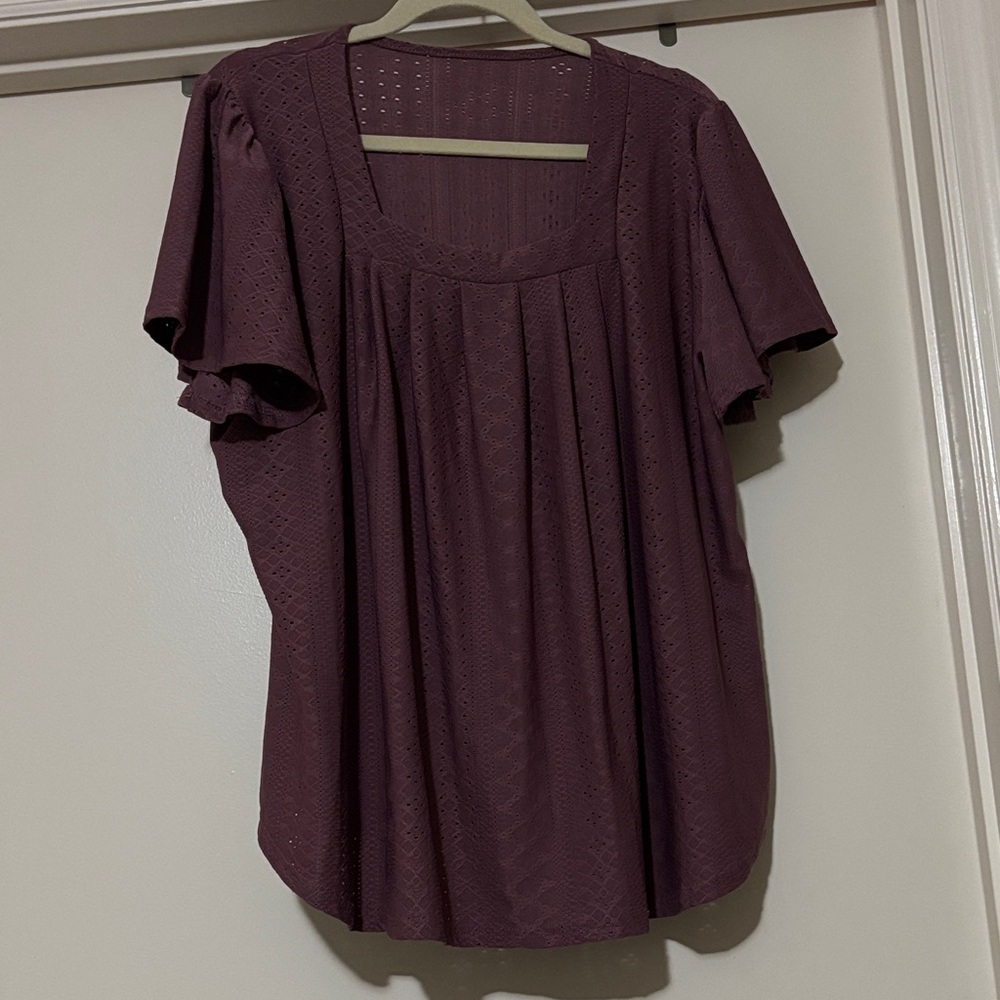 Elegant Plum Women's Top